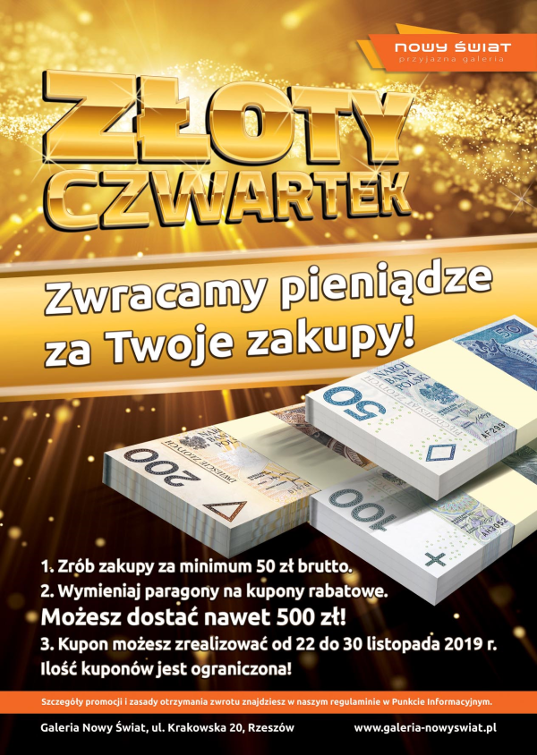 Złoty Czwartek - 22 listopada 2019