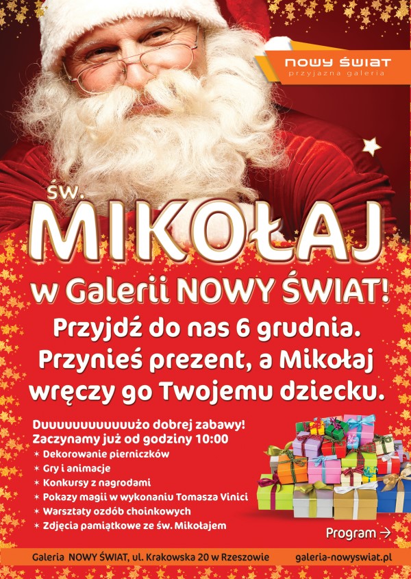 Mikołaj 2019 - w Galerii Nowy Świat!